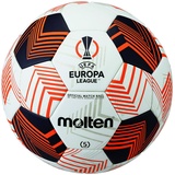 Molten 5000 UEL Fußball, UEFA Europa League Offizieller Spielball, Acentec Genauigkeitsverbesserung, verklebte, Matte Textur, FIFA Qualität Pro Ultimate, Größe 5, für Jungen und Mädchen ab 14 Jahren