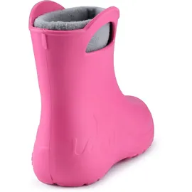 Ladeheid Eva Kinder Jungen Mädchen Gummistiefel Regenschuhe gefüttert LA-CA-03 (Rosa/Grau, 34/35 Eu) - 34/35