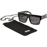 URBAN CLASSICS Sunglasses Zakynthos with Chain in Schwarz, Größe
