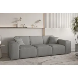 Fun Möbel Sofaset Designersofa CELES PREMIUM 3-1-1 in Stoff Scala Grau - Grau