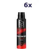 Fa Pflege Men Attraction Force Deospray 6 x 150 ml