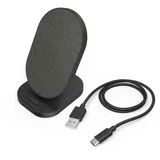 Hama Wireless Charger QI-FC10S-Fab 10W kabellose Smartphone-Ladestation schwarz