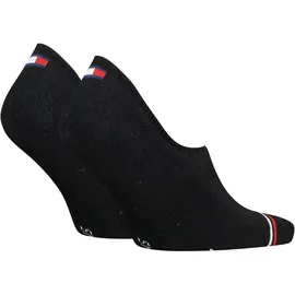 Tommy Hilfiger Unisex Füßlinge TJ Iconic 2er Pack - schwarz - 43|44|45|46