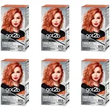 6x got2b Edelmetall Dauerhafte Haarfarbe M97 Coral Metallic Blond , EA734966