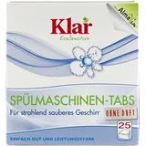 Klar EcoSensitive Bio Spülmaschinen-Tabs, 25 St (500g), 6er Pack