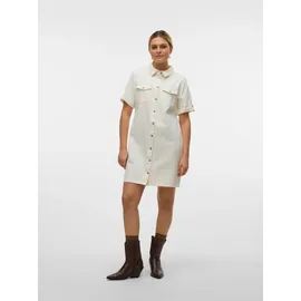 Vero Moda Jeanskleid Kurzarm Weiß 34