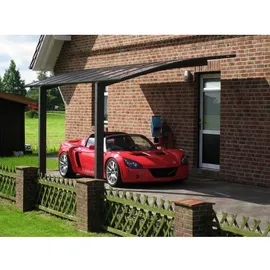 Ximax Portoforte Typ 80 2,70 x 5,56 m mattbraun inkl. Regenrinne