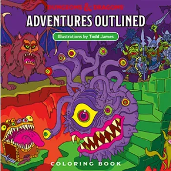 Dungeons & Dragons fifth edition D&D Adventures - Outlined Coloring Book
