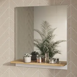 Vicco Marelle 60 x 67 cm mit Regal, Model 40828 - Weiß/Braun