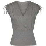 LASCANA Stricktop Damen grau Gr.36/38