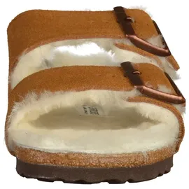 Birkenstock Arizona Lammfell Wildleder Nerz Schmales Fußbett - 1001135 - Braun 42
