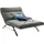 KAWOLA Relaxliege AMERIVA Polyester 120 x 110 x 158 cm Silber mit Kissen und Kopfteil