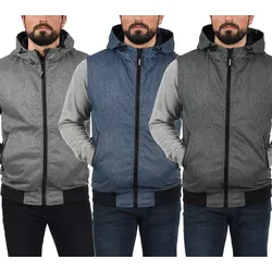 BLEND Herren Softshell-Weste Outdoor-Weste in Melange-Optik Nelo 20711506ME - L