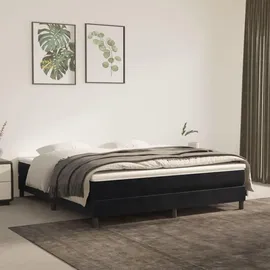 vidaXL Boxspringbettgestell 160 x 200 cm Schwarz