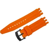 Vostok Europe Energia Rocket Silikonarmband / 26 mm/Orange/Schließe Schwarz ZUB-EN-S-649-orange