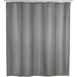 WENKO Anti-Schimmel Duschvorhang Uni Grey