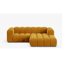 Micadoni Ecksofa Lupine, modular 3-Sitzer gelb