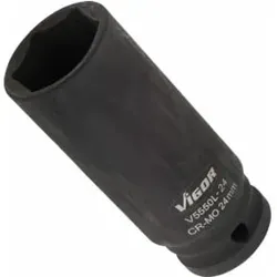 VIGOR Messwerkzeuge V5550L-24 Vierkant hohl 12,5 mm (1/2 Zoll) Außen-Sechskant Profil 24