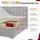 MKS Meble Boxspringbett 160x200 cm mit Bettkasten und Matratze H4, Bett mit Topper T25, Polsterbett Doppelbett mit Stauraum - Premium 10 - Dunkelgrau
