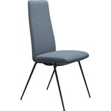 Stressless® Polsterstuhl Laurel, High Back, Größe M, mit Beinen aus Stahl in Schwarz matt blau