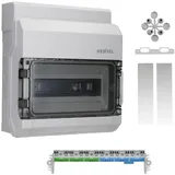 Hensel 6100000 KV 9112 Kleinverteiler Aufputz Anzahl Teilungen = 12 Anzahl Reihen = 1 Inhalt 1 St.