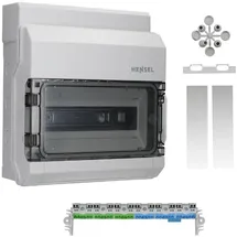 Hensel 6100000 KV 9112 Kleinverteiler Aufputz Anzahl Teilungen = 12 Anzahl Reihen = 1 Inhalt 1 St.