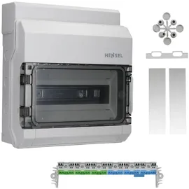 Hensel 6100000 KV 9112 Kleinverteiler Aufputz Anzahl Teilungen = 12 Anzahl Reihen = 1 Inhalt 1 St.