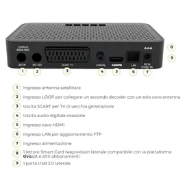 DIGIQuest Tivusat Classic Q30, DVB-S2 mit HD-Videorekorderfunktion | HDR10/HLG | Merlin