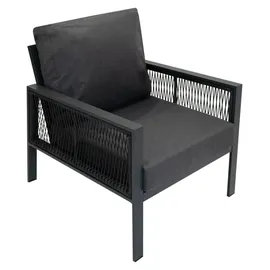 Jardi Gartenmöbel Set 4-tlg. grau/schwarz