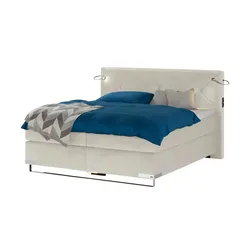 Musterring Boxspringbett Premiumversion Dubai ¦ creme ¦ Maße (cm): B: 217 H: 124