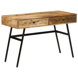 vidaXL Schreibtisch mit Schubladen massivholz mango