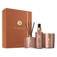 RITUALS Geschenkset Suede Vanilla Large – luxuriöse Raumdüfte aus der Private Collection – Aromatherapie-Geschenkbox mit Raumparfüm, Duftkerze und Duftstäbchen