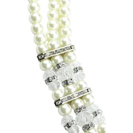 COLLEZIONE ALESSANDRO Kurze Kette mit Anhänger Alexandra " in creme | Gr.: onesize,