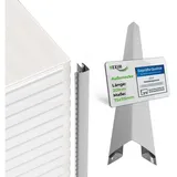 HEXIM Verkleidungspaneel HEXIM Weiß 2 St. 200 x 10 x 5 cm
