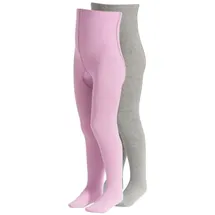 Cotton Prime® Strumpfhosen 4er Set für Kinder in Lila/Grau | Gr.: 98/104