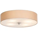 QAZQA Modern Country Deckenleuchte 4-flammig rund beige