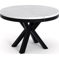 WFL GROUP Esstisch Clara, Tisch im Loft-Stil mit Metallbeinen 120 cm
