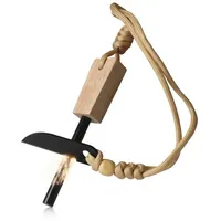 CampFeuer Feuerstahl Mit Messer, Notfallausrüstung, Survival Set, Feueranzünder Für Campingausflüge