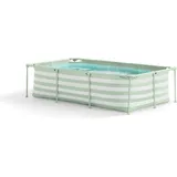 Swim Essentials Pool, Grün gestreifter Luxus-Swimmingpool (260 x 160 x 65 cm)
