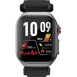 knauermann PRO 3 Fan Edition (2025) Eckig / Schwarz Silikonarmband Schwarz
