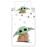 AC-Déco Star Wars The Mandalorian Baby Yoda Bettwäsche Bettbezug 140x200+70x90cm