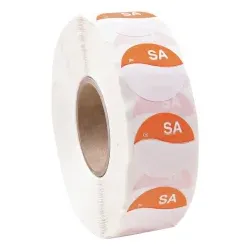 HYGOSTAR Tagesetikett, permanent 982516 , 1 Rolle = 1000 Stück, Samstag, orange