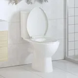 vidaXL Toilettensitz mit Absenkautomatik und Quick-Release Weiß
