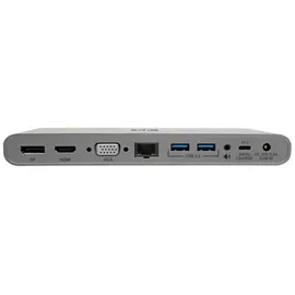 Eaton Power Quality Eaton Tripp Lite U442-DOCK4-INT laptop-dockingstation - 4K HDMI/DisplayPort, VGA, USB 3.2 Gen 1, USB-A/USB-C Hub, GbE, 100W PD Charging, International Power Kabels