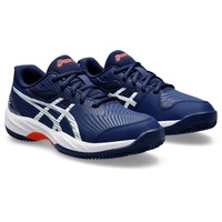 ASICS Kinder Tennisschuhe Gel-GameTM 9 GS Clay/OC dunkelblau - Gel Game blau/orange, 37