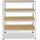 shelfplaza Schwerlastregal Metall 115x100x30 cm weiß 4 Böden