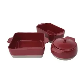 Olympia Bräter, rot/ taupe