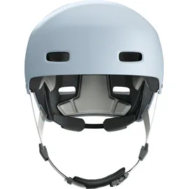 ABUS Fahrradhelm XOXO - Cityhelm im Skater-Look - Helm für Skateboard, Fahrrad, Scooter - mit optimiertem Kinnpolster - für Jugendliche und Erwachsene - Größe M, Blau