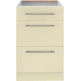 WIHO KÜCHEN Unterschrank Unna 50 x 57 x 82 cm Beige
