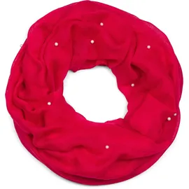 Stylebreaker Loop Schal mit Perlen Rot | Einheitsgröße